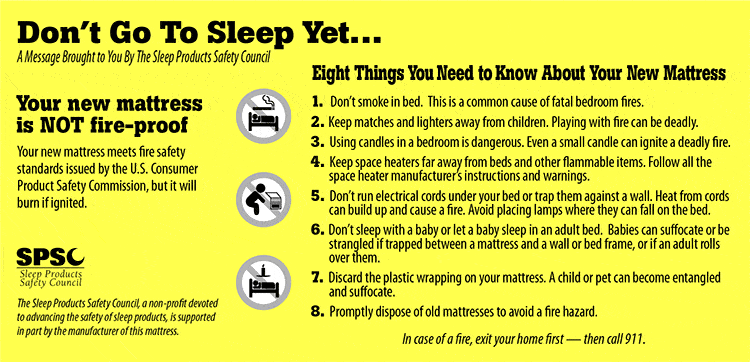 A Message Brought to You By The Sleep Products Safety Council, Better Sleep Council